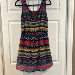 Geometric Tank Top Sundress